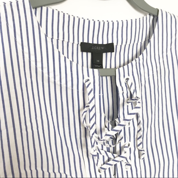 JCrew Stripe Cotton Shirt Dress Size XS - Picture 6 of 8